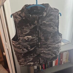 Camo Pattern Puffer Vest